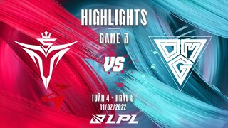 V5 vs OMG | Highlights - Game 3 | Tuần 4 Ngày 5 | LPL Mùa Xuân 2022