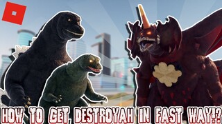 I SPEEDRUN GETTING DESTROYAH 100% WORLD RECORD IN KU || Kaiju Universe