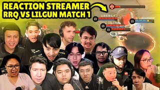 REACTION STREAMER RRQ VS LILGUN MATCH 1 - GAME OF FUTURE