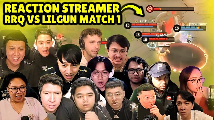REACTION STREAMER RRQ VS LILGUN MATCH 1 - GAME OF FUTURE