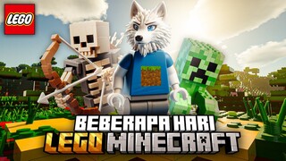 AKU MENGHABISKAN BEBERAPA HARI DI MINECRAFT LEGO REALISTIC!