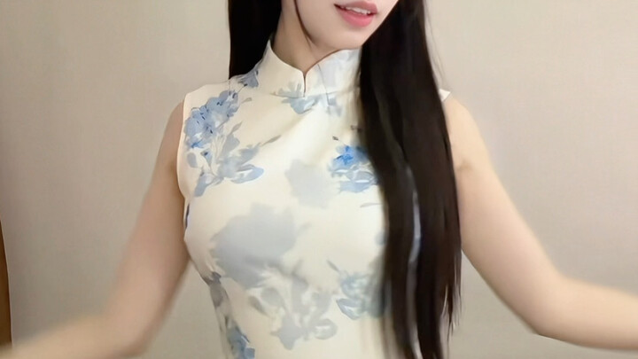 First time wearing a cheongsam