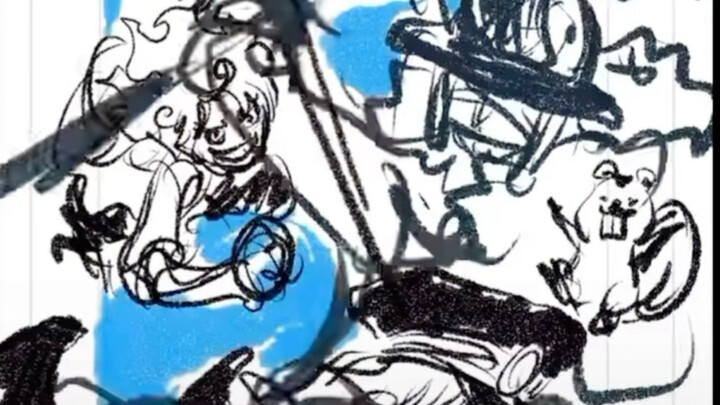 Oda draws the cover illustration