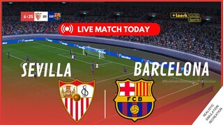 [EN VIVO] Sevilla vs Barcelona La Liga  23/24 Partido Completo - Simulación de Videojuegos