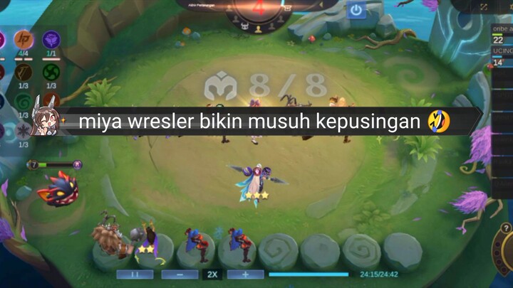 Miya wresler buat musuh pusing terus π€£π€£π€£