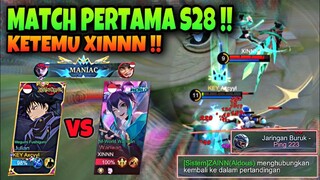 MATCH PERTAMA SEASON 28 KETEMU XINNN !! ALDOUS AFK + JHONSON LAG = JULIANTO MANIAC😎