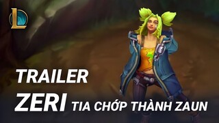 Trailer Tướng Mới Zeri - Tia Chớp Thành Zaun (Gameplay) | Liên Minh Huyền Thoại | Yugi Gaming