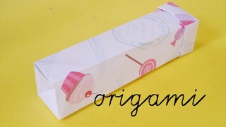 Cách làm hộp quà bằng giấy cực dễ - Cách Gấp Hộp Quà đơn giản Gấp giấy Origami -hộp bằng giấy a4