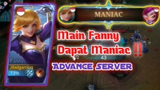 Main FANNY Dapat MANIAC di BRAWL ADVANCE SERVER🔥 - Mobile Legends