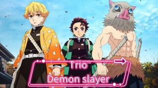 Ketika trio di demon slayer bersatu, meratakan para iblis!!!!