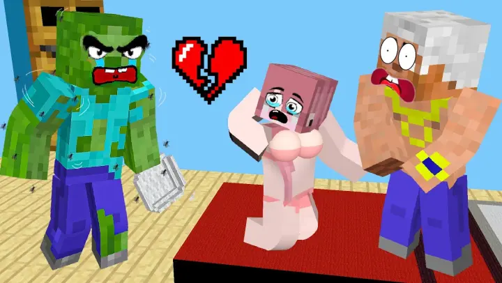 Monster School : Story Love of Poor Zombie - Funny Story Minecraft Animation