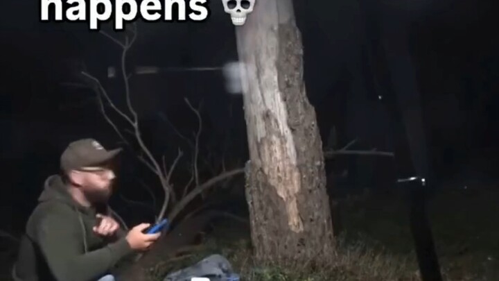 Imagine this happening while camping.