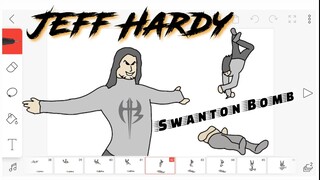 Jeff Hardy Swanton Bomb FLIPACLIP Animation