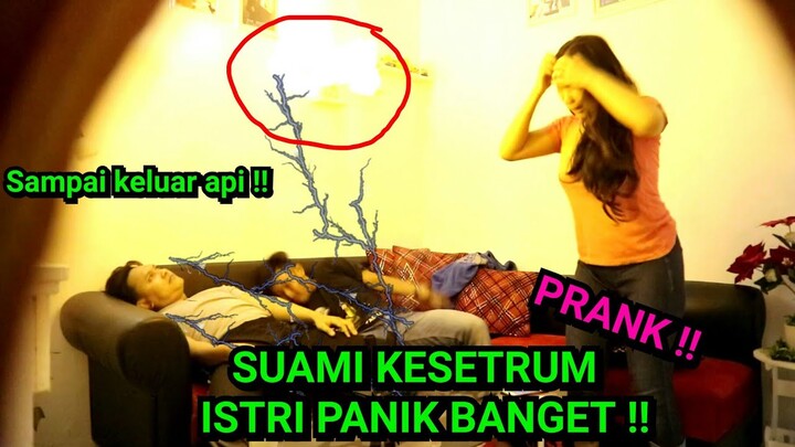 prank pura pura kesetrum ,ending nya lucu banget !!