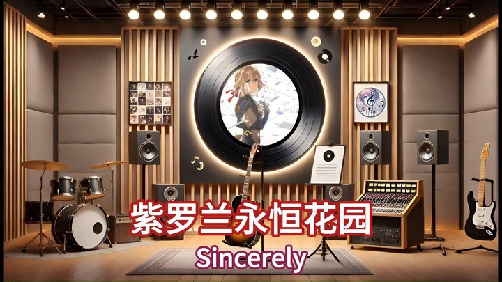 【无损音质】《Sincerely》 | 《紫罗兰永恒花园》OP，温柔与思念交织的旋律（中日字幕）