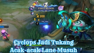 Cyclops Jadi Tukang Acak-acak Lane Musuh .EXE - Mobile Legends Bang Bang