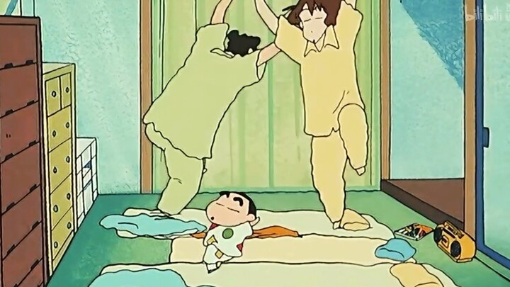 The Nohara family's fully automated wake-up song - Goodbye to sleep again every day
