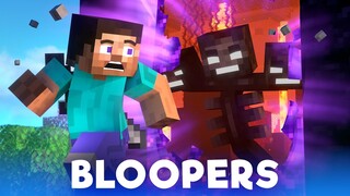 Player VS Piglin: BLOOPERS - Alex and Steve Life (Minecraft Animation)