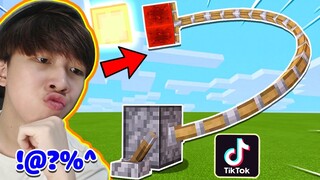 Pít Tông Dài 9999 Mét 😟 - VINH THỬ NGHIỆM CÁC VIDEO TIKTOK MINECRAFT TRIỆU VIEW (Phần 15)