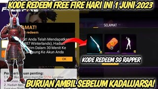 KODE REDEEM FF TANGGAL 1 JUNI 2023 HARI INI
