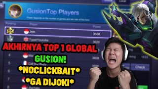 AKHIRNYA TOP 1 GLOBAL GUSION !! *bukanclickbait* MANTAP SLUR - Mobile Legends