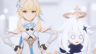 Genshin Impact MMD Lumine & Paimon / Dreamin Chuchu 4K 60FPS เกนชิน