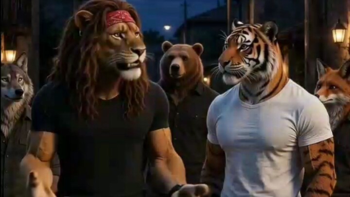 Who Came to the Village at Night? 😱🐯🐺 #trending 👀