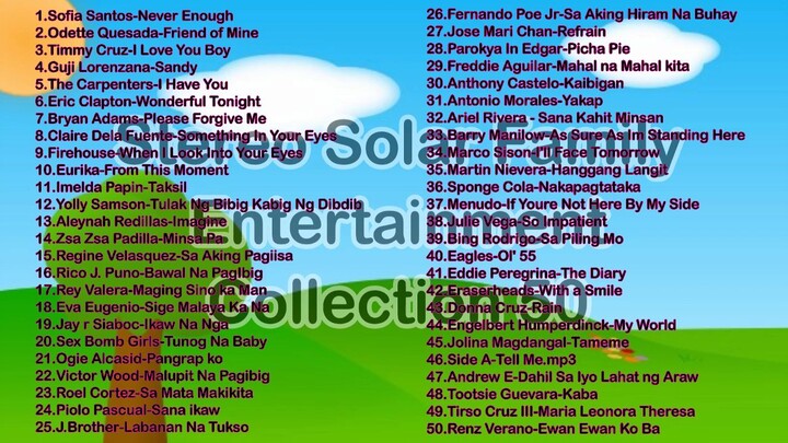 Stereo Solar Family Entertainment Collection 50 English | Tagalog | OPM Pinoy Rock