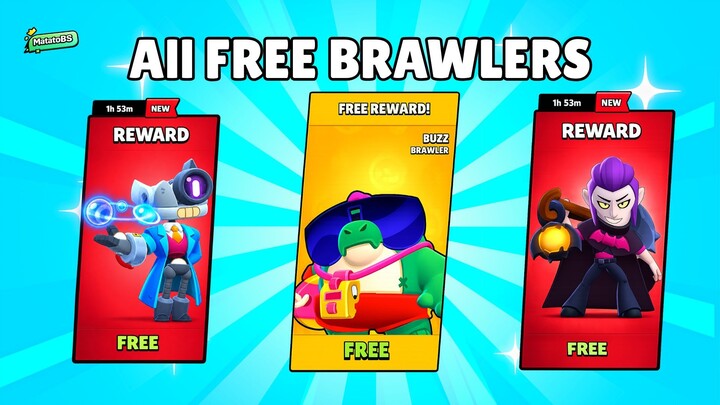 FREE Brawlers From Every Rarity In Brawl Stars!