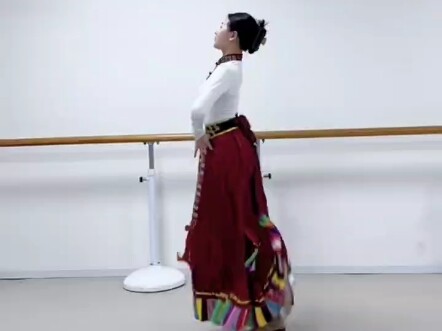 คลิปสาธิตการเต้นรำทิเบต "เพลงซักผ้า" (เวอร์ชั่นเหมาเหมียวเหยียน)