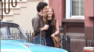 Timothee Chalamet And Elle Fanning Have Fun Together On The Set Of "A Complete Unknown"