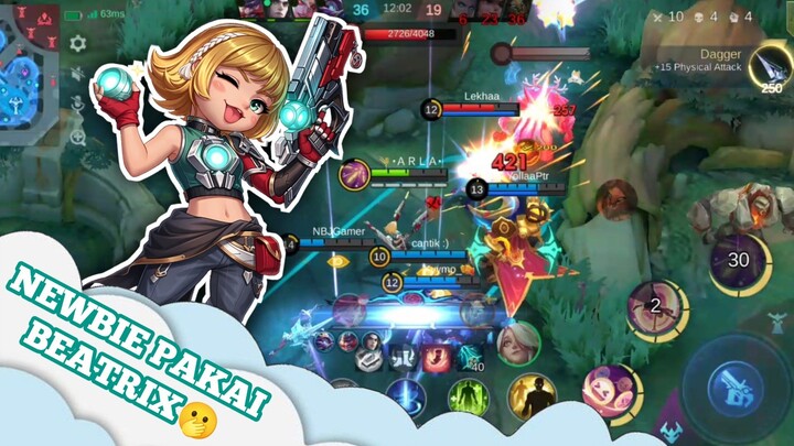 Newbie Pakai Beatrix😼. lawan auto kebantai