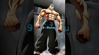 Top 10 strongest characters in baki