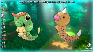 Ranking the bug type Pokemon