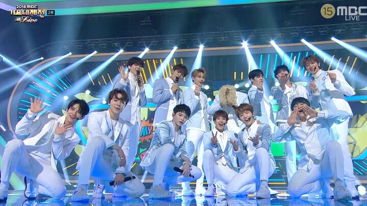 【1080P 60 fps】181231 SEVENTEEN - Just do it + Oh My! Panggung Festival Musik Akhir Tahun MBC 2018