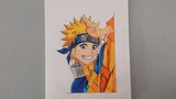 ASMR drawing Naruto... VERY EASY how to draw NARUTO manga from japan Tutorial ✴️✨