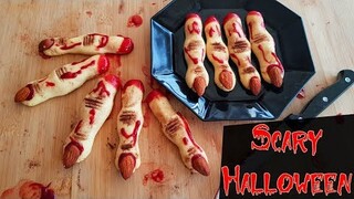 Bánh quy ngón tay phù thủy rùng rợn - Halloween 2019