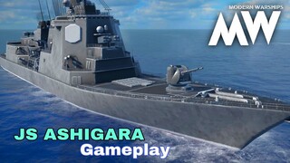 Modern Warships: JS ASHIGARA (DDG-178) Japanese destroyer. online match gameplay.