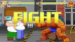 AN Mugen #258: Homer Simpson & Peter Griffin VS The Thing & Mr. Fantastic