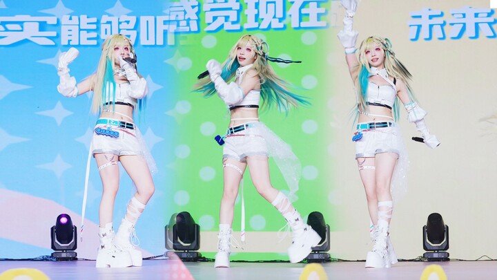 ลินเน่เปิดหมดทุกมุม โชว์ร้องและเต้นบนเวที! คราวนี้กลายเป็นวงไอดอลข้ามมิติจริงๆ แล้ว! 【bilibili ชนแก้