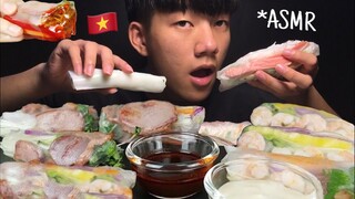 Zin ASMR | ASMR GỎI CUỐN TÔM THỊT & PHỞ CUỐN CHẤM TƯƠNG ĐẬU PHỘNG