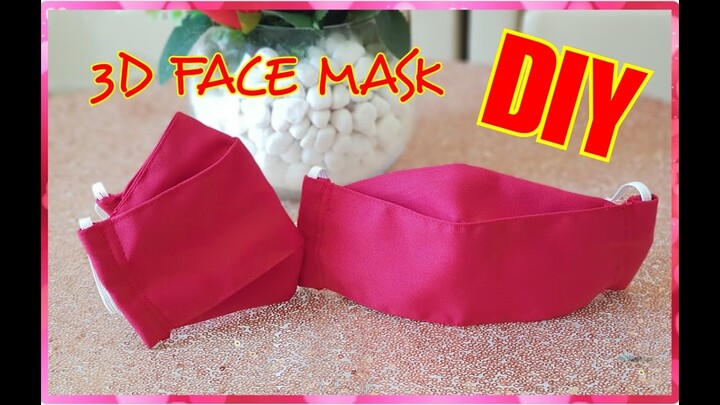Masker Kain 3D / Sewing 3d Mask DIY