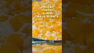 Creamy Cheesy Mango Maja Blanca #easyrecipe #easydessert #metskitchen #shorts