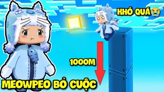 MEOWPEO BỎ CUỘC MAP CHỈ CÓ 30% NGƯỜI CHƠI PHÁ ĐẢO MAP PARKOUR DROPPER SIÊU KHÓ TRONG MINI WORLD