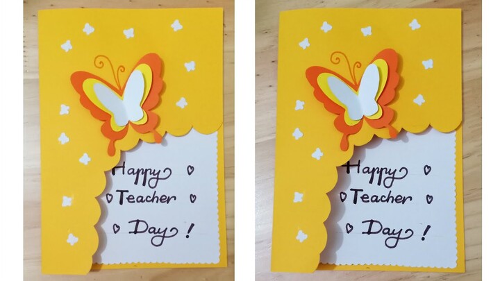 Tự làm thiệp 20/11 tặng thầy cô - DIY TEACHER'S DAY CARD EASY