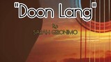 DOON LANG/Sarah Geronimo (lyrics video)