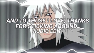 and to those i love, thanks for sticking around (I'll be dead by dawn) - $uicideboy$ [edit audio]