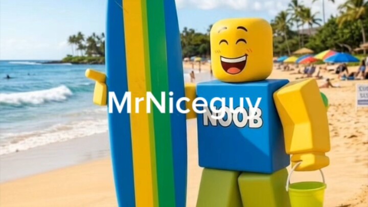 ROBLOX NOOB go to surfing