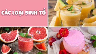 Các Loại Sinh Tố Thơm Ngon Bổ Dưỡng Cho Ngày Nắng Nóng