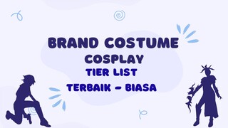 tier list brand cosplay costume yang harus kamu tau sebelum beli